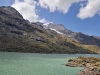 Bílé jezero v blízkosti stanice Ospizio Bernina