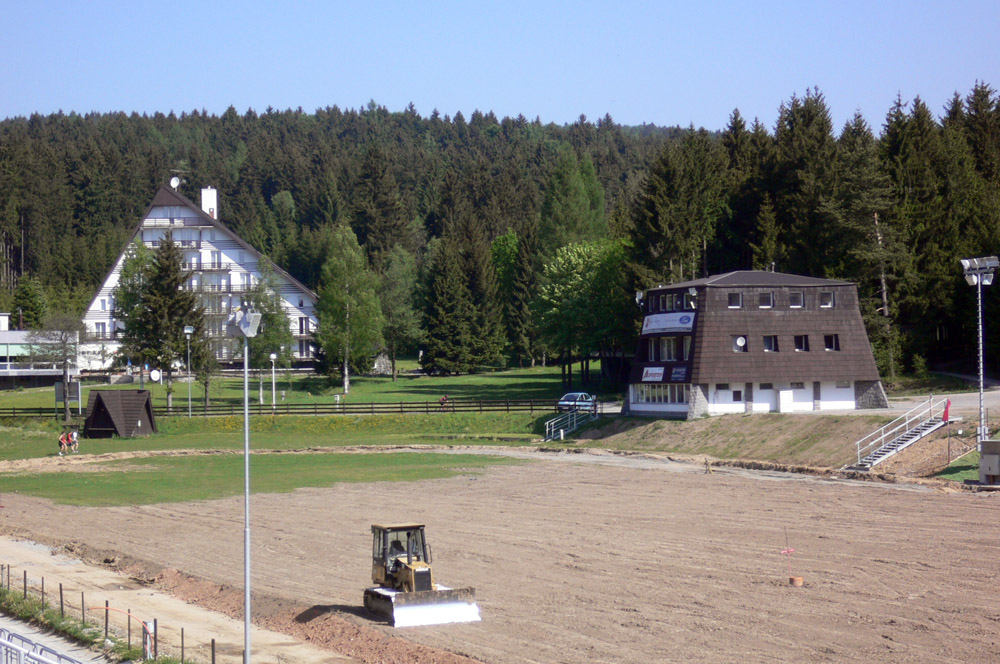 A ještě jednou při pohledu k hotelu SKI