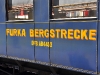 Nádraží Oberwald a připravený vlak s parní lokomotivou