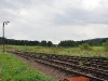 Na horizontu je patrný průsek, kudy vede vlečka do Většní