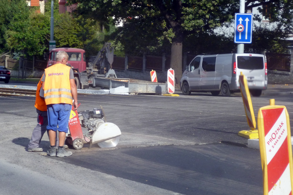 Úsek před křižovatkou Bělohorská - Patočkova