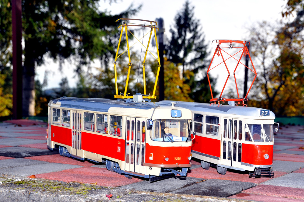 Modely tramvajíe T1 a T3