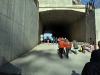 Vjezd do tunelu směrem z Dejvic