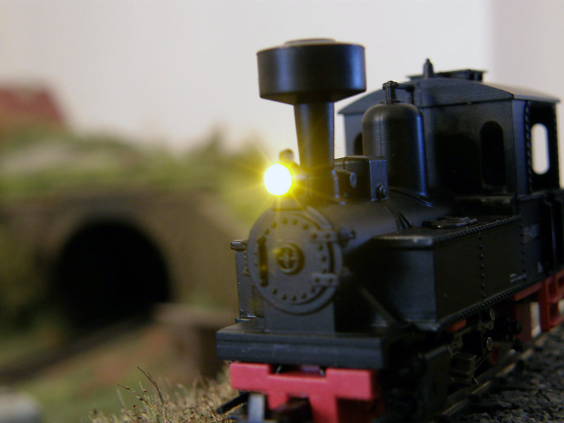 Osvětlená lokomotiva H0e