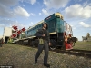 Bajkonur - ostře sledovaný vlak v čele s lokomotivou TEM2