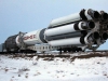 Bajkonur - přesun rakety Proton na startovací rampu