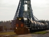 Pleseck - palivo do raket se zde plní přímo z cisternových vagonů tažených lokomotivami TEM2
